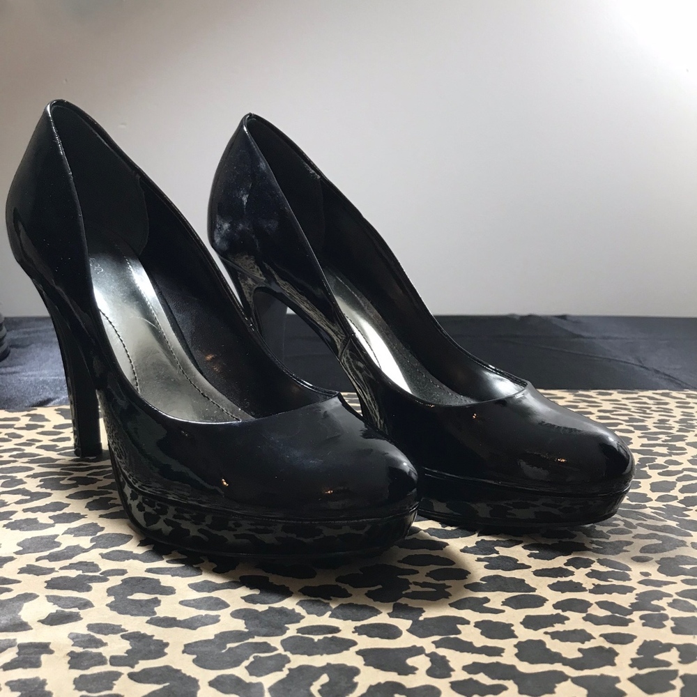 Style & Co Black Patten Leather Heels